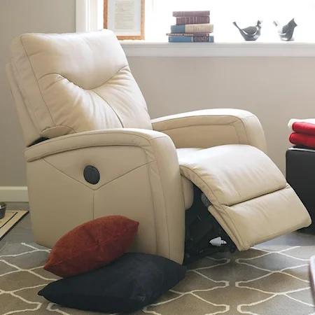 Contemporary Layflat Power Recliner